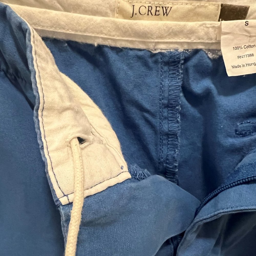 J. Crew Blue Distressed casual cotton ankle cropped pants - Picture 5 of 6